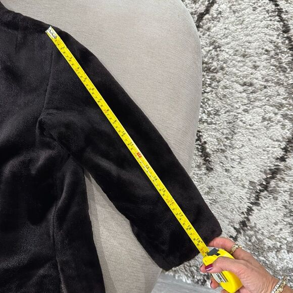 Vintage Fur Coat Jacket Reversible Brown Black Made in Hong Kong Size 36 Small - Picture 7 of 15